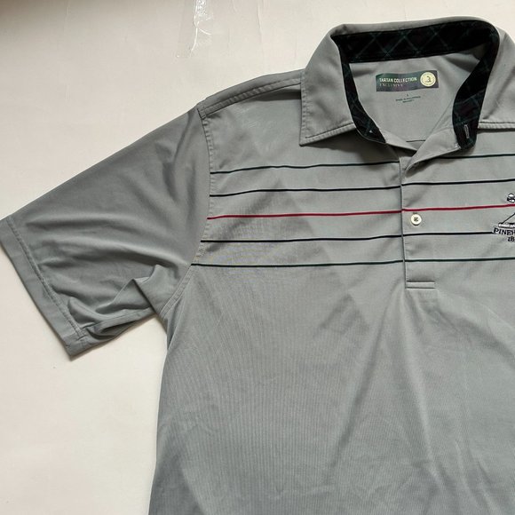 Pinehurst 1895 x Donald Ross Shirt Mens L Tartan Collection gray Putter Boy logo - Picture 5 of 11